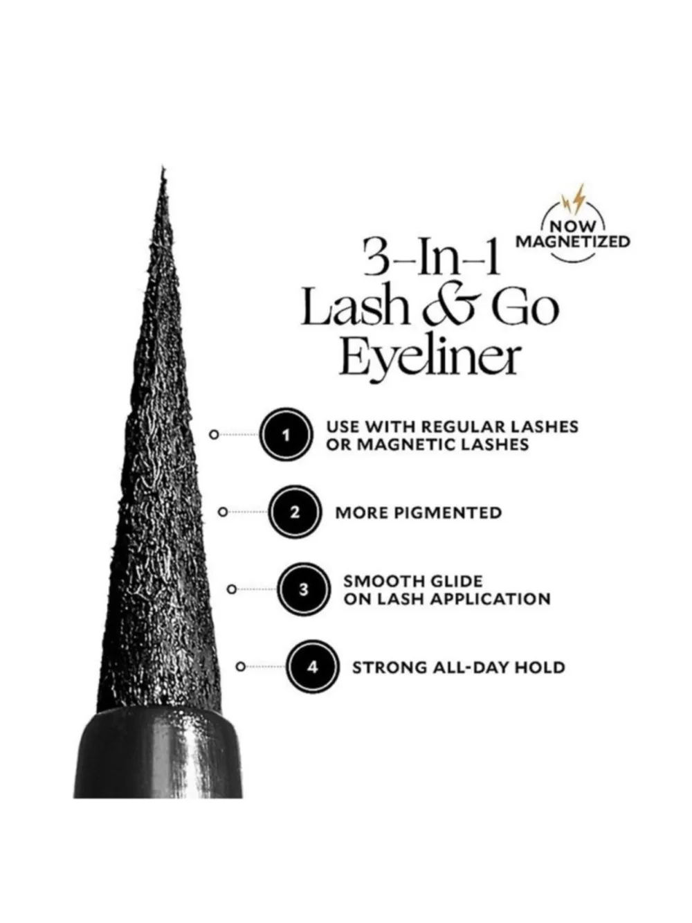 Velour Lash & Go 3-in-1 Magnetic Eyeliner + Lash Adhesive Black 3.5ml / 0.12oz